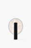 Lampa stołowa owalna materiałowa czarna 43cm minimalistyczna klasyczna uniwersalna dekoracyjna TENSE 21811 New Works